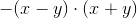-(x-y)\cdot (x+y)