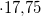 \small \cdot 17{,}75