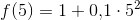 f(5)=1+{0,}1\cdot 5^2