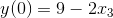 y(0)=9-2x_{3}