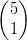 \begin{pmatrix} 5\\1 \end{pmatrix}