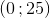 (0\, ;25)