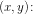\left ( x,y \right )\! :