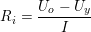 \small R_i=\frac{U_o-U_y}{I}