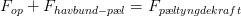 F_{op}+F_{havbund-p\ae l}=F_{p\ae ltyngdekraft}