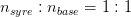n_{syre}:n_{base}=1:1
