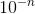 10^{-n}
