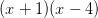 (x+1)(x-4)