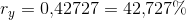 r_y=0{,}42727=42{,}727\%
