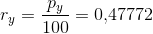 r_y=\frac{p_y}{100}=0{,}47772