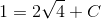 1=2 \sqrt{4}+C