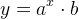 y=a^x\cdot b