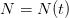 N=N(t)