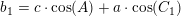\small b_1=c\cdot \cos(A)+a\cdot \cos(C_1)