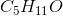 C_5H_{11}O