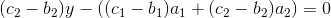 (c_2-b_2)y-((c_1-b_1)a_1+(c_2-b_2)a_2)=0