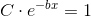 C\cdot e^{-bx}=1