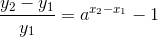 \frac{y_2-y_1}{y_1}=a^{x_2-x_1}-1