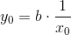 y_0=b\cdot \frac{1}{x_0}
