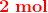 \bold{\color{Red} 2\; mol}