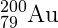 _{79}^{200}\textrm{Au}