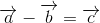 \overrightarrow{a}-\overrightarrow{b}=\overrightarrow{c}