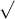 \sqrt