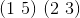 (1 \ 5) \ (2 \ 3)