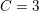 \small C=3