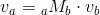 v_a &= { }_aM_b \cdot v_b