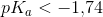 pK_a<-1{,}74