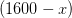 (1600-x)