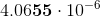 4.06\mathbf{55}\cdot10^{-6}
