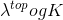 \lambda ^{top} og K