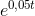 e^{0,05t}
