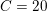 \small \small C=20