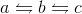 a \leftrightharpoons b\leftrightharpoons c