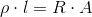 \rho\cdot l=R\cdot A