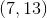 (7,13)