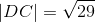 \left | DC \right | = \sqrt{29}