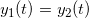 \inline y_1(t) = y_2(t)