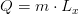 Q=m\cdot L_x