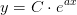 y=C\cdot e^{ax}
