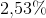 2{,}53\%