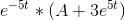 e^{-5t}*(A+3e^{5t})