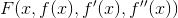 F(x,f(x),f'(x), f''(x))
