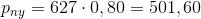 p_{ny}=627\cdot 0,80=501,60