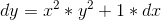 dy=x^2*y^2+1*dx