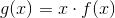 g(x)=x\cdot f(x)