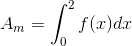 A_m=\int_{0}^{2}f(x)dx